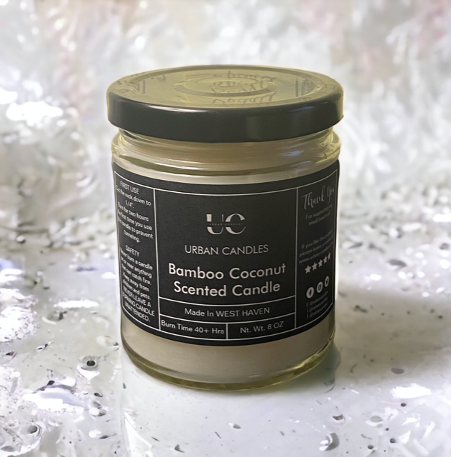 Bamboo Coconut Scented Candle 8 oz