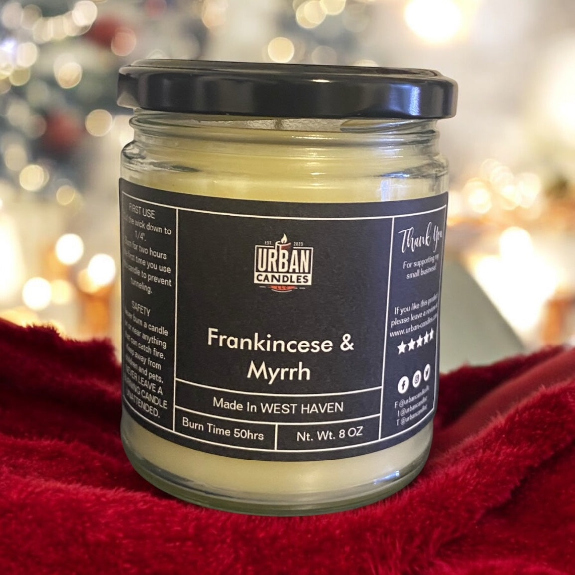 Frankincense/Myrrh Scented Candle 8 oz