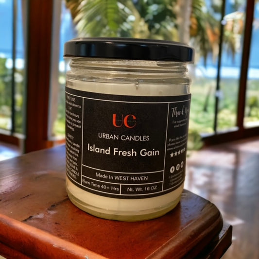 Island Fresh Gain Scented Candle 8 oz