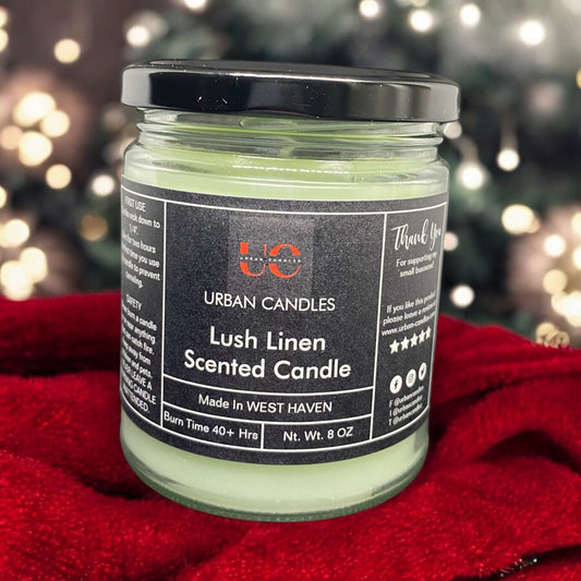 Lush Linen Scented Candle 8 oz