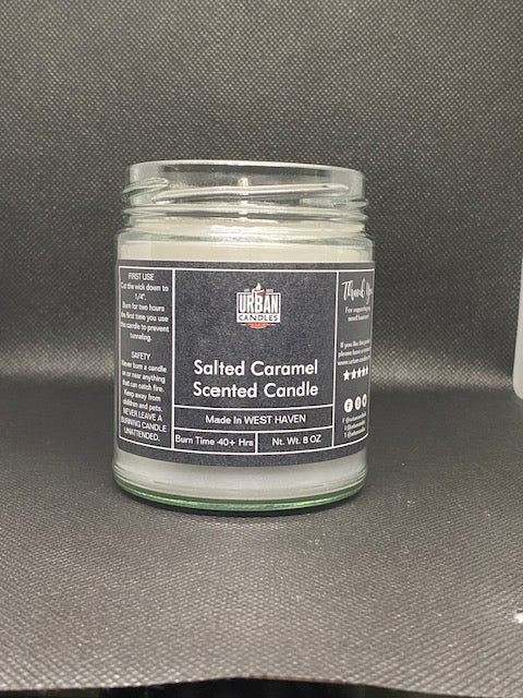 Salted Caramel Scented Candle 8 oz