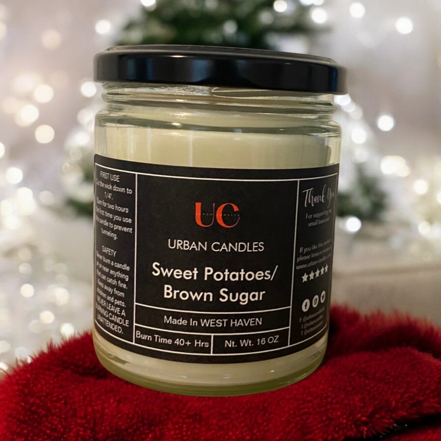 Sweet Potatoes & Brown Sugar Scented Candle 8 oz