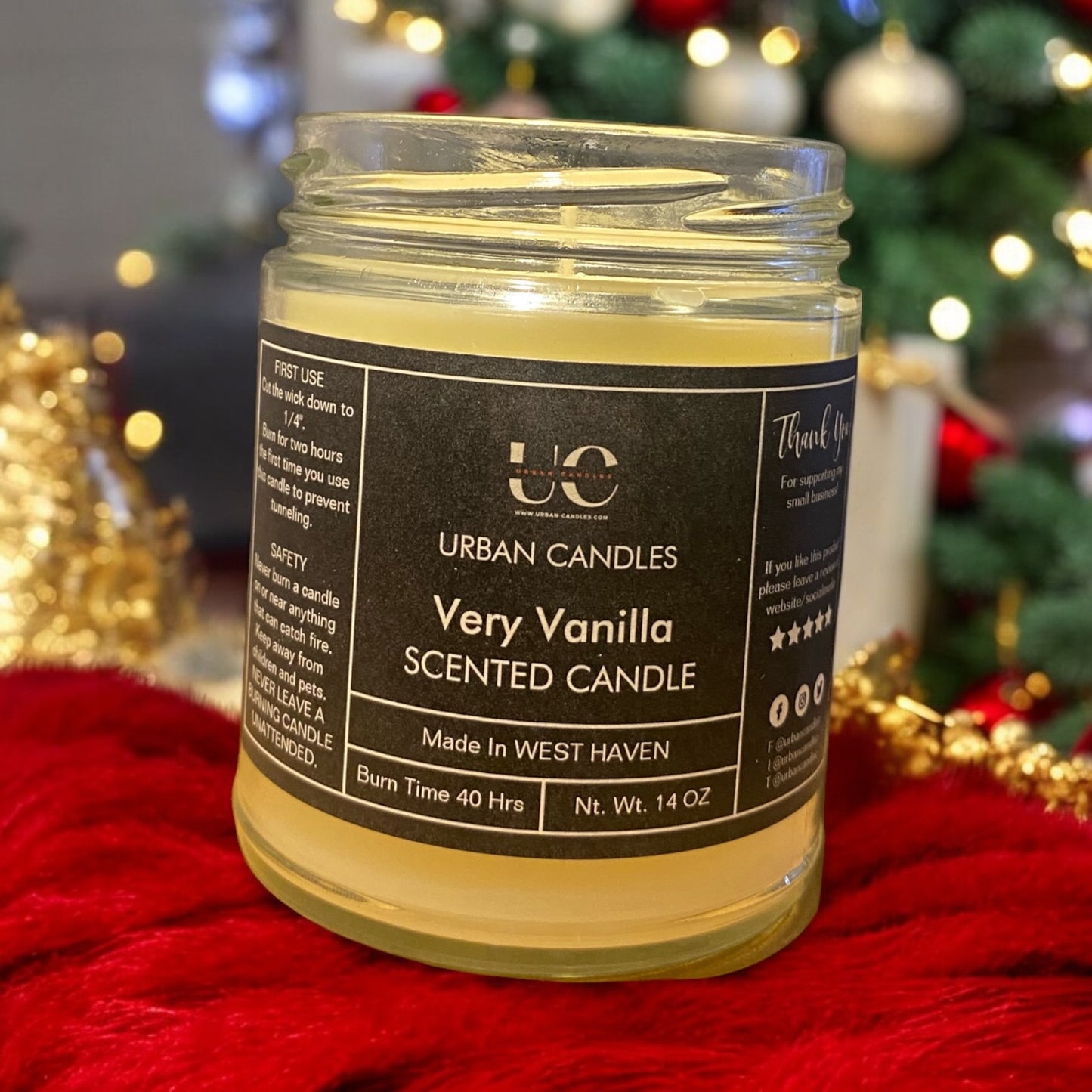 Very Vanilla Scented Candle 8 oz