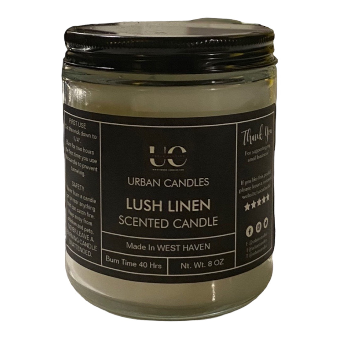 Lush Linen Scented Candle 8 oz